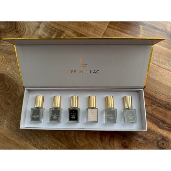 Life in Lilac Other - Life in Lilac Best Selling Set of 6 Mini Perfume Roll-On Sampler Scents- New